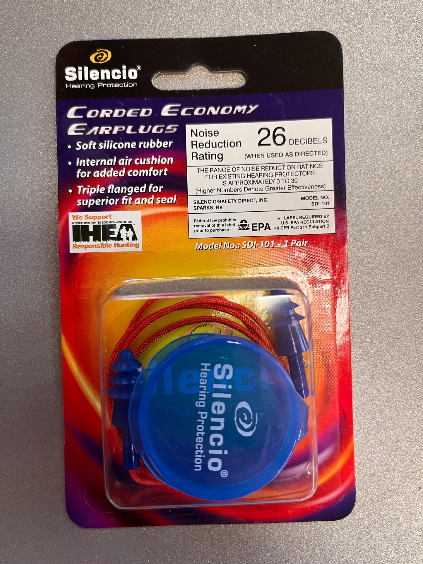 corded ear plugs with case