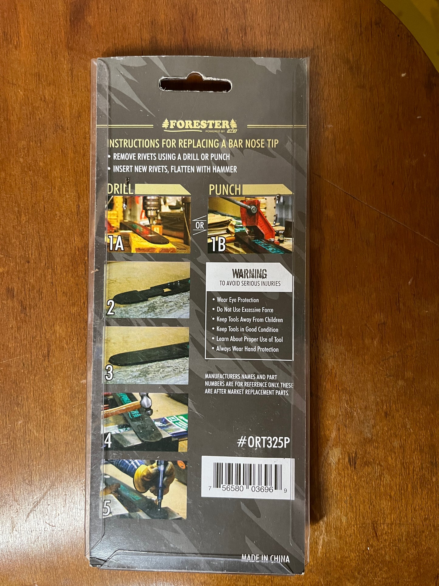 Replacement Chain Saw Bar Sprocket Nose 1 Rivet .325"