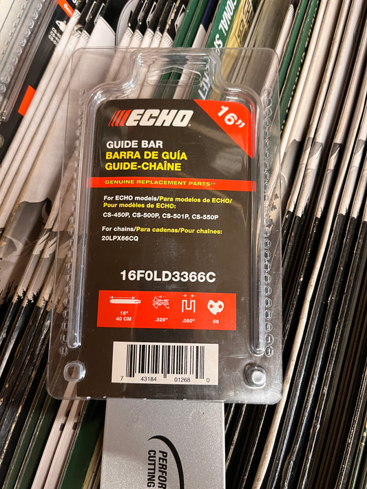 Echo 16 Inch F0LD Style Chainsaw Guide Bar