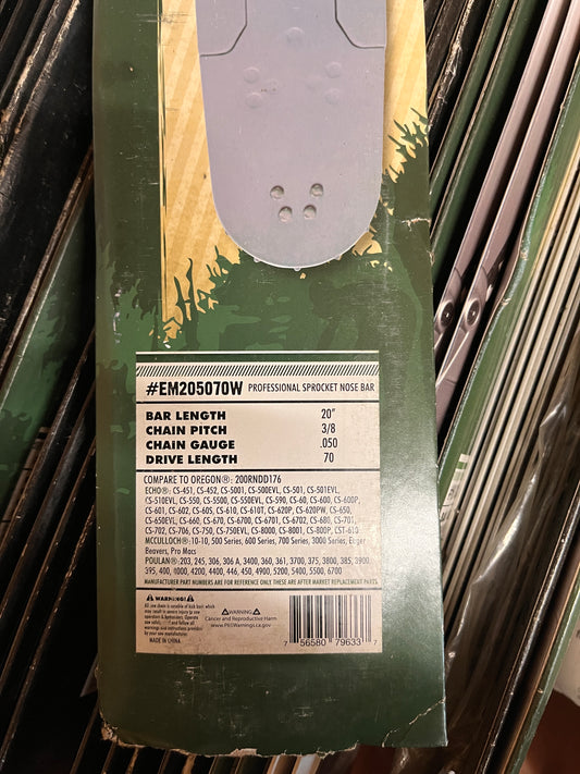 Forester EM205070W Professional Sprocket Nose Bar