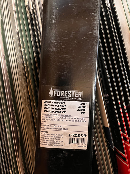 forester HV205072FP Platinum Sprocket Nose Bar For Husqvarna 20 Inch