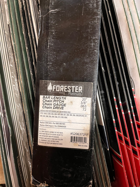 S206372FP Forester Sprocket Nose Bar 20 Inch