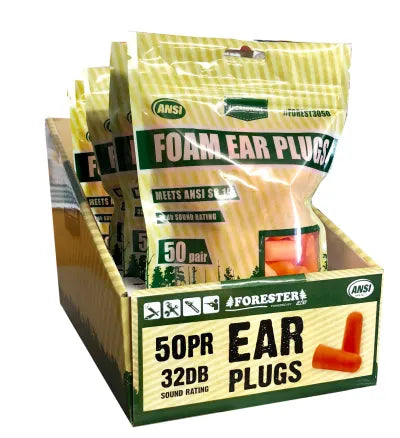 Forester® Uncorded Foam Ear Plugs 50 Pair