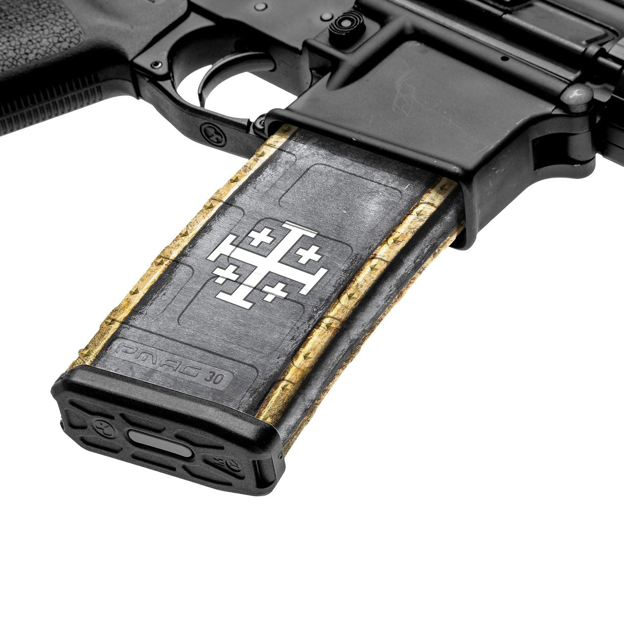 GS Crusader's Cross- AR-15 Mag Skin Premium Vinyl Wrap