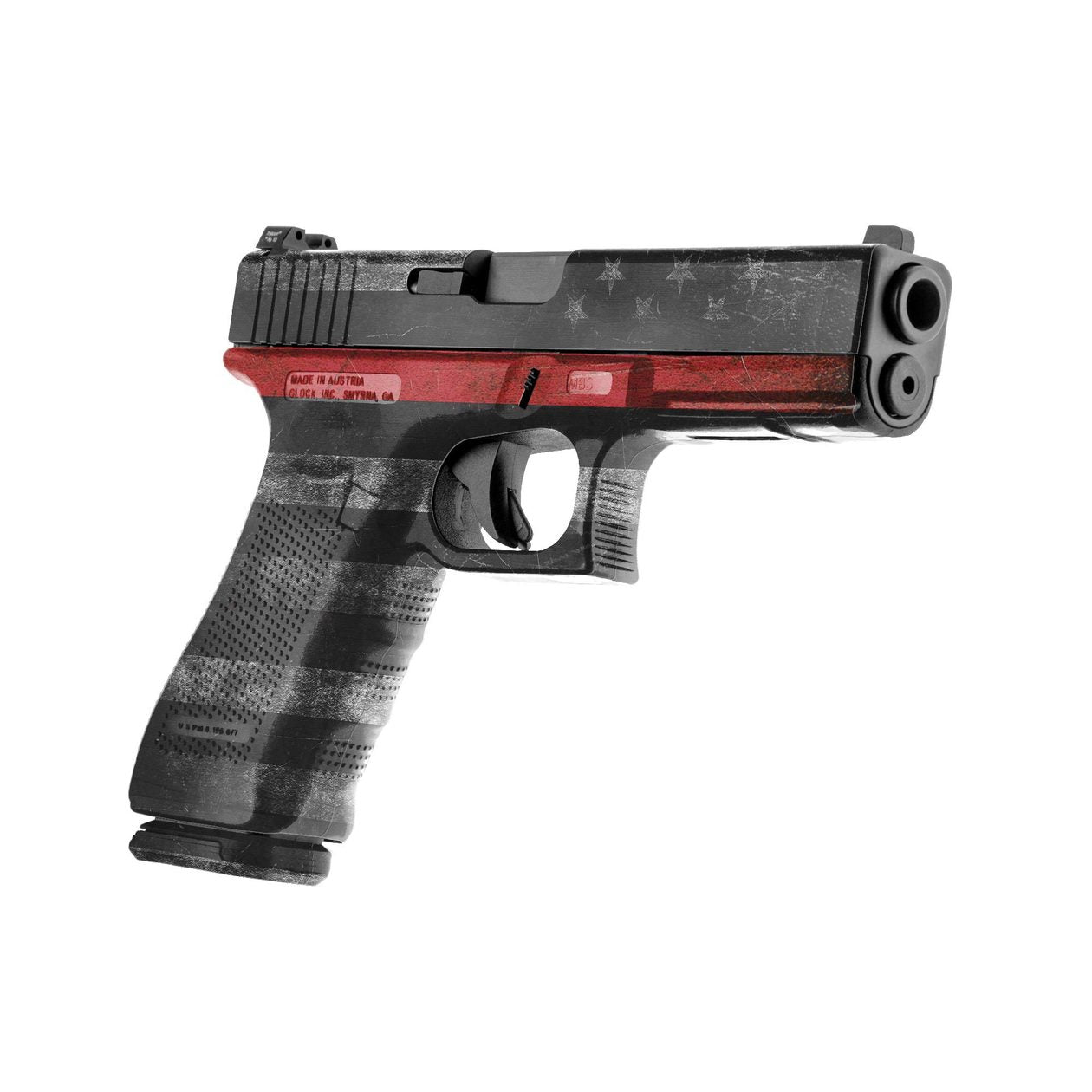 GS Thin Red Line - Pistol Skin Premium Vinyl Wrap