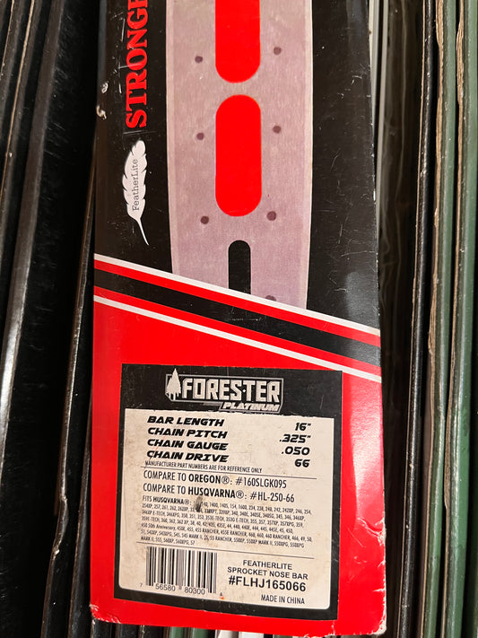 Forester Platinum Sprocket Nose Bar  16 Inch
