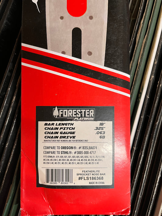 ForesterFLS186368 Chain Saw Bar