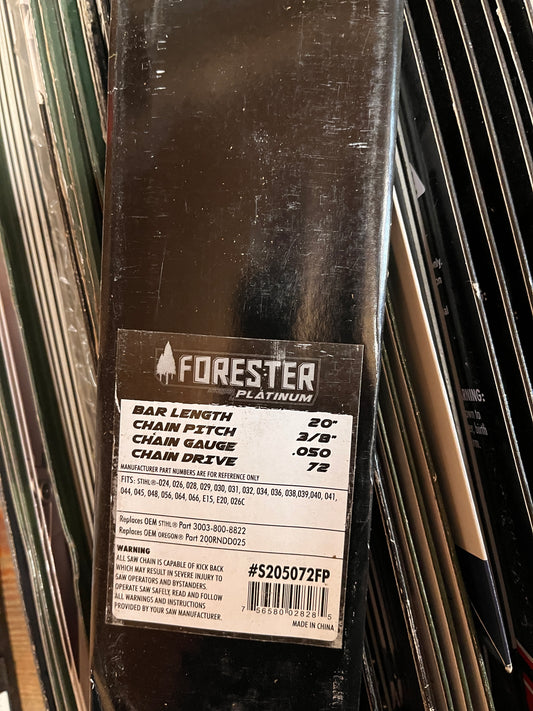 ForesterS205072FP Sprocket Nose Bar 20 Inch